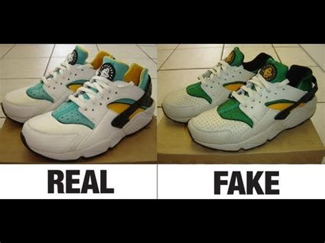 how to spot fake nike air huarache|nike air huarache off white.